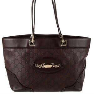 Gucci Guccissima GG monogram embossed calf leather Tote/Shoulder Bag